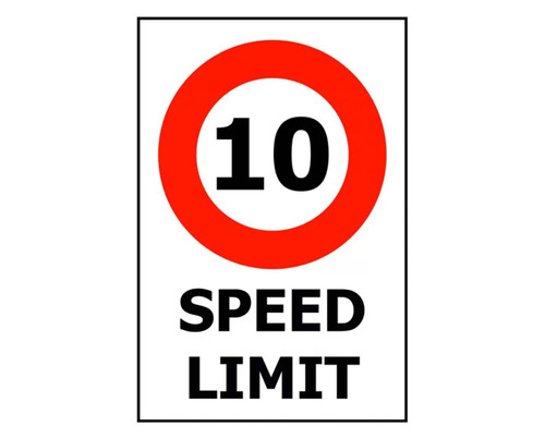 Speed Limit 10km ACM - 300x450mm