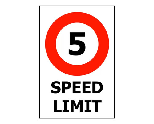 Speed Limit 5km ACM - 480x600mm