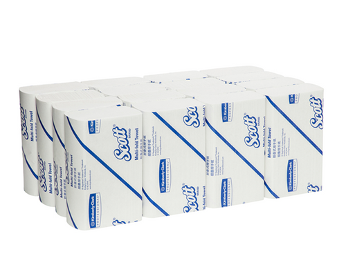 Scott Essential Compact Hand Towel White 29.5x17cm 16/Ctn