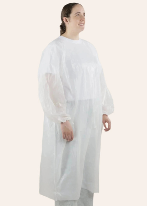 Disposable Smock Long Sleeve LDPE