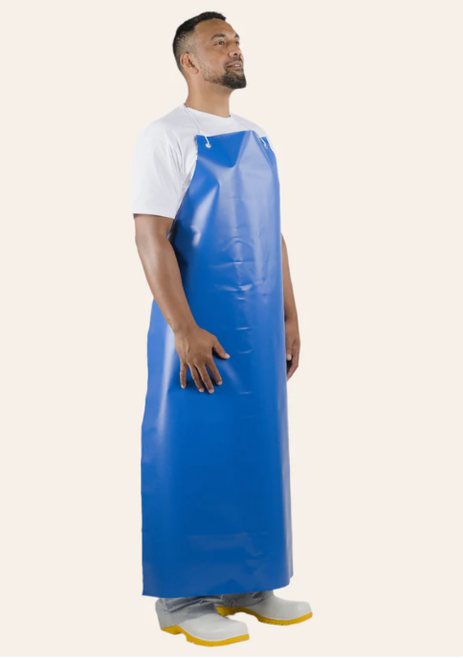 PVC Aprons Blue 900x1350mm (Hooks on)