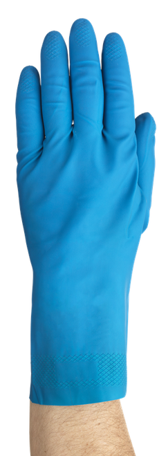 Ansell AlphaTec Rubber Silverlined Blue Glove XL 12pr/Pk