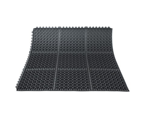 Cushion Foot Solid Black 914x914mm
