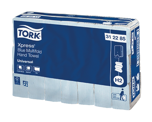 Tork H2 Universal Hand Towel Blue 21/Ctn