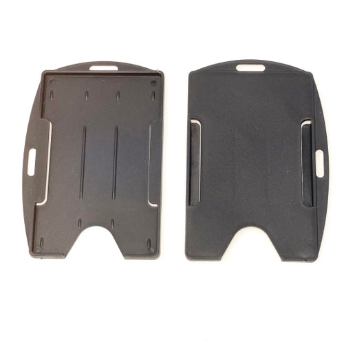 Single Sided Plastic Card Holder Black LX108