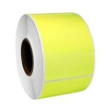 Label Yellow Fluro 90x125mm 500/Roll