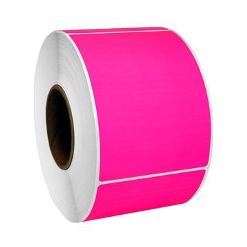 Label Pink Fluro 90x125mm 500/Roll