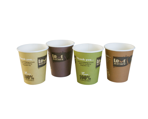 Bio Paper Hot Cup With PLA Lining 280ml 1000/Ctn