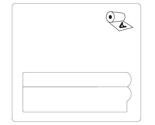 Label Plain DT PRF - 40C - 110x120mm - 250/Roll