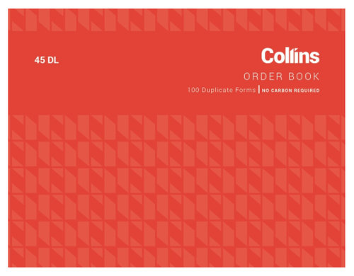 Collins Order Book 45Dl 100X130mm 100Lf
