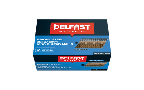 Bright Collated D Head Nail 3000 Box - 3.05x75mm