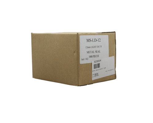 Metal Seals Light Duty 1000/Box - 12mm