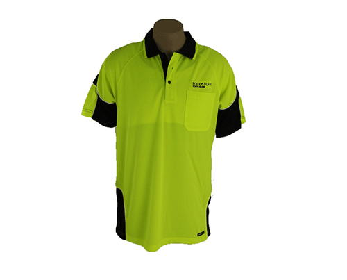 JB's Hi Vis Short Sleeve Panel Polo