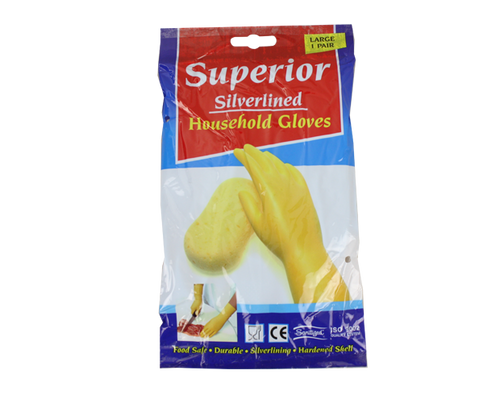 Rubberex Gloves Silver Lined - Bulk