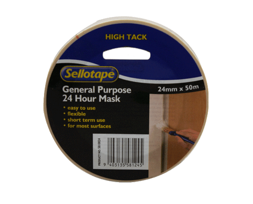 Sellotape 5810 Fastmask Tape 48mmx50m 18/Ctn