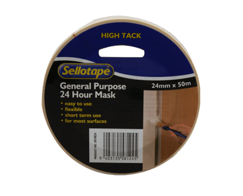 Sellotape 5810 Fastmask Tape 48mmx50m 18/Ctn