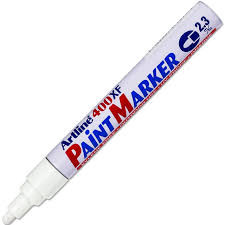 Artline 400 Paint Marker Bullet Tip 2.3mm White