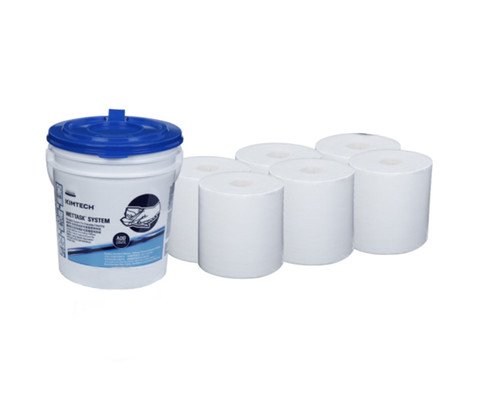 KIMTECH® Wettask® Wipers with Bucket 6Rolls/Case 60/Roll