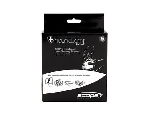 Aquaclean Lens Wipes - 100/Ctn