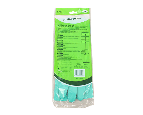 Gloves Rubberex Super Nitrile - Green - M - 144/Ctn