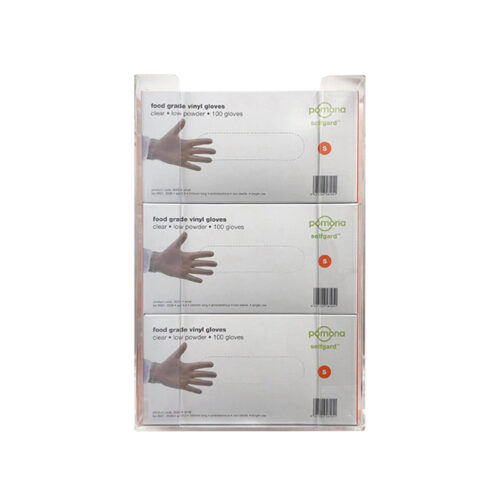 Triple Glove Dispenser Clear