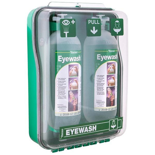 Tobin Dust Protected Cabinet 2x1Ltr Eyewash Bottle