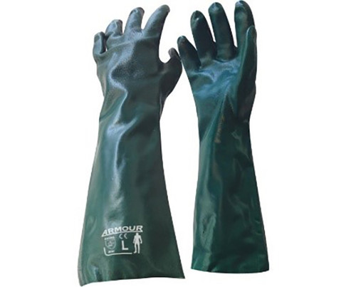 Armour PVC Green Chemical Gauntlet Glove