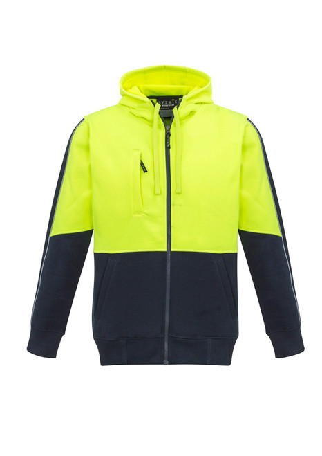 Hoodie HiVis Day Only Full Zip