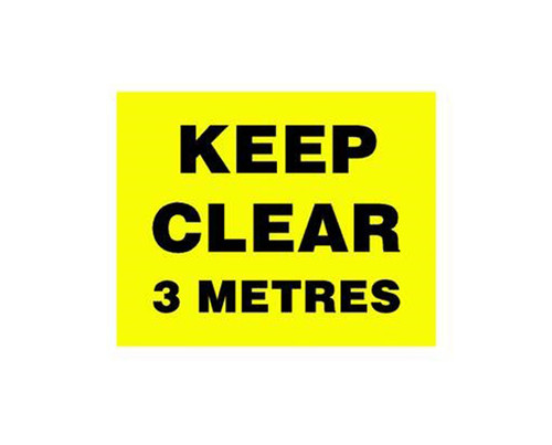 Reflective Sticker Keep Clear 3m 240X300mm