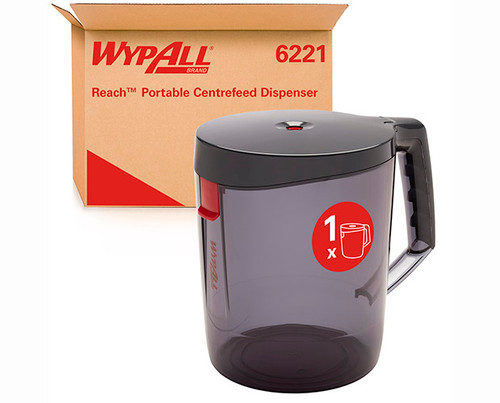 WYPALL® Reach™ C/feed Black Portable Dispenser 6221