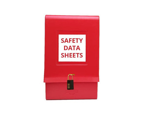 SDS Outdoor Document Locked Box Red