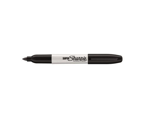 Sharpie Super Permanent Marker Black 1.5mm 12/pkt