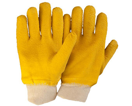 Armour Yellow Latex Full Coat Glove