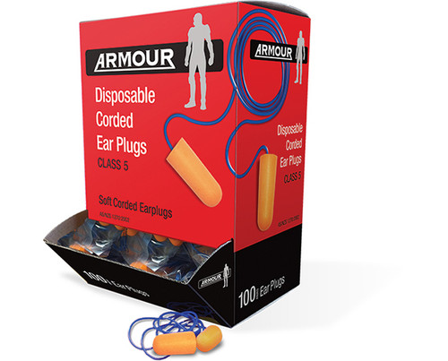 Armour® Earplug Disposable Bullet Corded Class 5