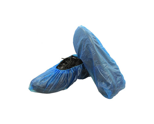 Waterproof Shoe Covers Blue 10pks/Ctn