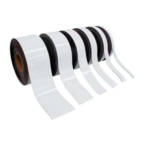 Magnetic Strip 40mm Wide - White - 30m/roll