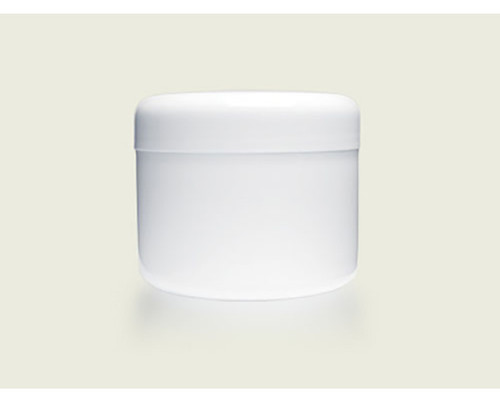 Jar Plastic White W/Lid 250ml