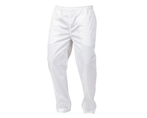 Trouser Workzone P/Cotton Food Grade White 240gsm