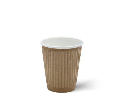 Hot Cup Ripple Refined - Brown - 8oz - 1000/Ctn