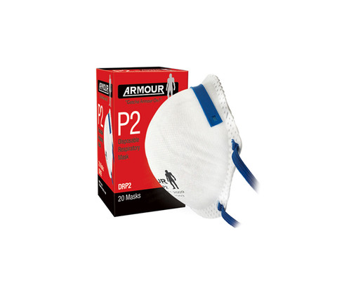 Armour Disposable Respirator Non Valve P2 20/Box