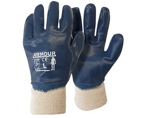 Armour Blue Nitrile Full Coat Glove