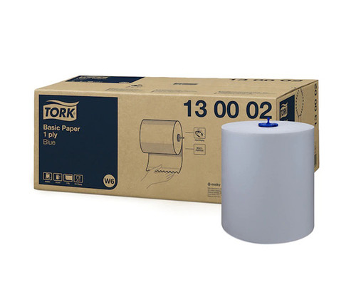 Tork Basic Paper Blue W6 1Ply 6/roll