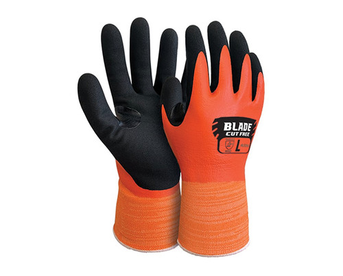 Blade Cut 5 Orange Full Coat Nitrile Glove