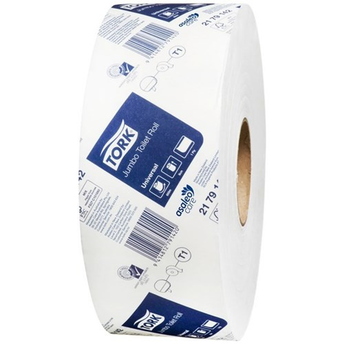 Tork 2179142 Jumbo Toilet Roll 1Ply 6/Bun T1