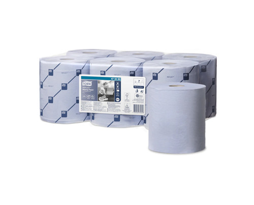 Tork Reflex Wiping Paper Blue 1ply M4 6/ctn