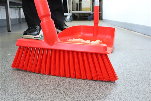 Vikan Long Handled Open Dustpan & Broom Set