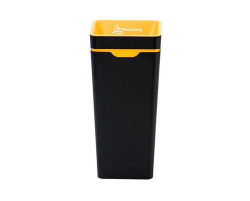 Method Close Lid Mixed Recycling Bin Yellow 60L