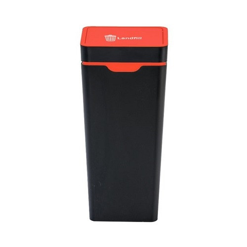 Method Close Lid Landfill Bin Red 60L