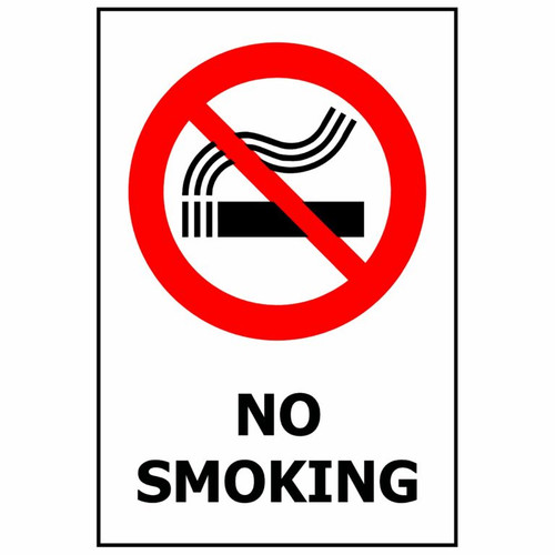 Sign Class 3 No Smoking 450x600mm