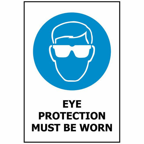 Sign ACM - Double Eye Protection Must Be Worn - 240X340mm